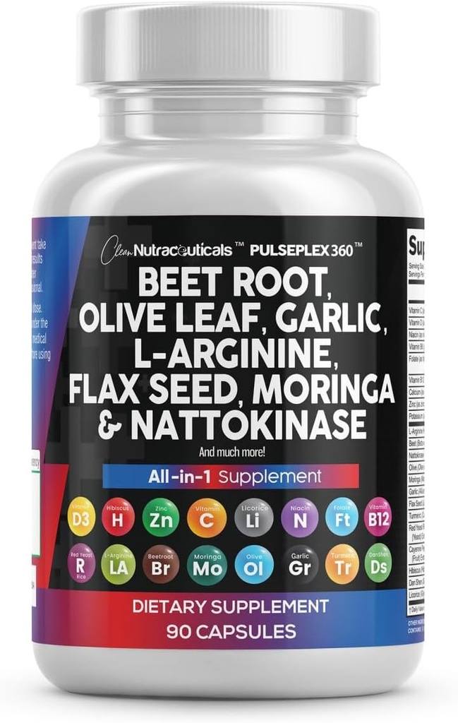 ניקוי Nutraceuticals Beet Root כמוסות אוליב Leaf Nattokinase Garlic לחלץ L-Arginine אומגה 3 Red Yמזרח רייס Hibiscus Danshen - תמיכה תזונתית - 90 Cttttttttokinase Garlic