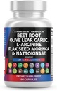 ניקוי Nutraceuticals Beet Root כמוסות אוליב Leaf Nattokinase Garlic לחלץ L-Arginine אומגה 3 Red Yמזרח רייס Hibiscus Danshen - תמיכה תזונתית - 90 Cttttttttokinase Garlic