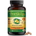 Ocu-GLO PB חזון תוספת לכלבים בינוניים וגדולים - קל ללחיצת אבקה Administer עם Lutein, אומגה 3 חומצות שומן, Grape Seed Extractd Extracted & Antioxidants כדי לקדם את בריאות העין, 90ct אבקת קפסולות אבקה
