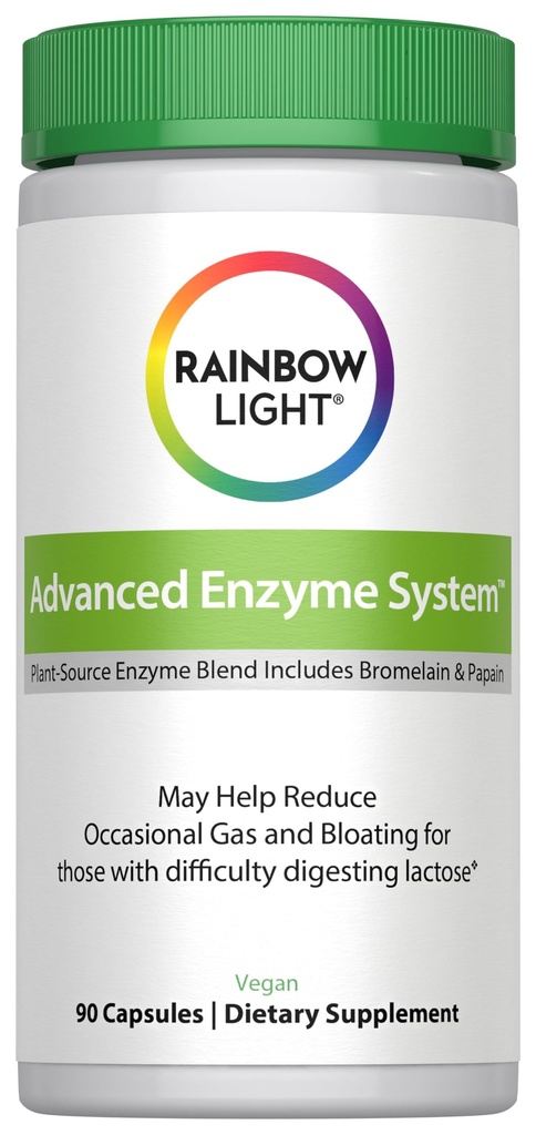 Rainbow Light Advanced Enzyme System קפסולות, 90 Count