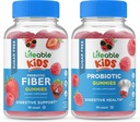 Lifeable Sugar חינם Preciotic סיבים ילדים + פרוביוטיקה + Prebiotic סיבים ילדים, חניכיים בונדלה - גדול Tasting, ויטמין תוסף, Gluten Free, GMO חינם, Chewable Gummymymy