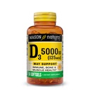 MASON NATURAL ויטמין D3 125 mcg (5000 IU), תומך העצם, שריר ובריאות החיסון, משמן דגים Liver, 50 Softgels, Pack של 3 3