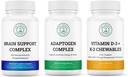 Vitality & Mind Wellness tri Bundle - Brain Support Complex, Fitogen Complex, ויטמין D3+K2