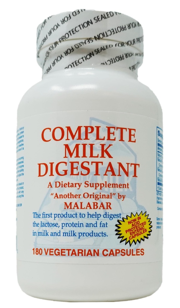 Malbar Complete Milk Digestant - 180 Count