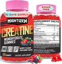 Creatine Monohydrate חניכיים עבור גברים ונשים, קריטין עבור נשים צ'כוסות Creatine Monohydrate עם Turine & ויטמין B12, חניכיים טרום עבודה עבור מקס כוח, אנרגיה וסוף, ברי 60 ספירות