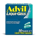 עו"ד Liqui-Gels Pain Reliever ו-Fever, Pain Medicine for Adults with Ibuprofen 200mg for Headache, Backache, Menstrual Pain and Joint Pain Relief - 50x2 מילוי קפסולות נוזליות