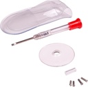 Apex משקפיים תיקון Kit - Kit with Small Screwdriver,Eyeglass Screws, Magnifying Glass, Screw Guide, & Storage Pouch - Universal Eyeglass תיקון Kit for Reading משקפיים, & Sunglass