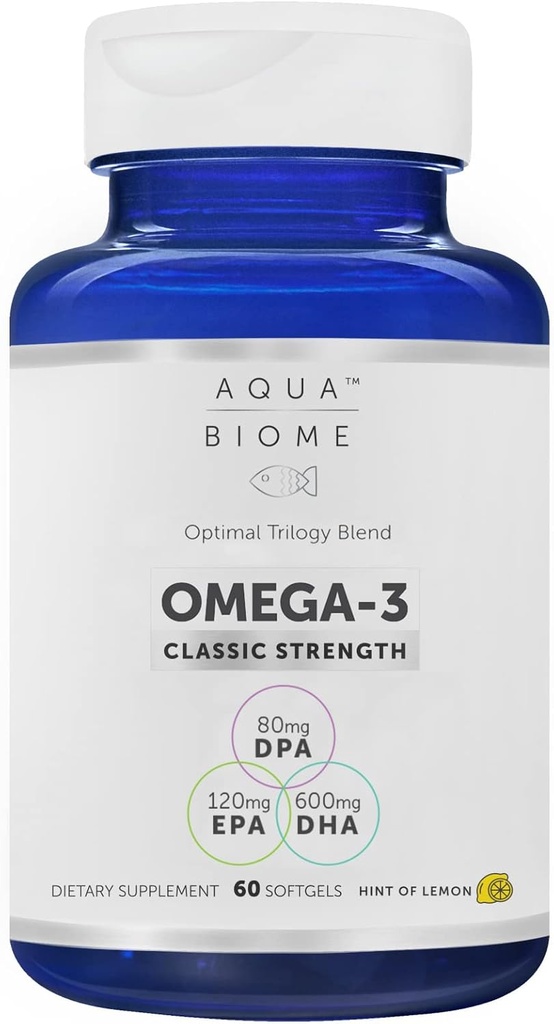 Enzymedica High Potency Fish שמן, EPA DHA אומגה 3 תוספת 1 חודש אספקה; שמן דגים אורגני Burpless אומגה 3 שומן Acid תוספי מזון אומגה 3 שמן דגים, 60 Softgels