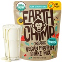 אבקת חלבון אורגני של EarthChimp - עם פרוביוטיקה - לא GMO, חלב חינם, לא Whey, צמחי מבוסס אבקת חלבון עבור נשים וגברים, גלטן חינם - 52 משרתים 64 Oz (Plain & Un Sweetened) No Scoop