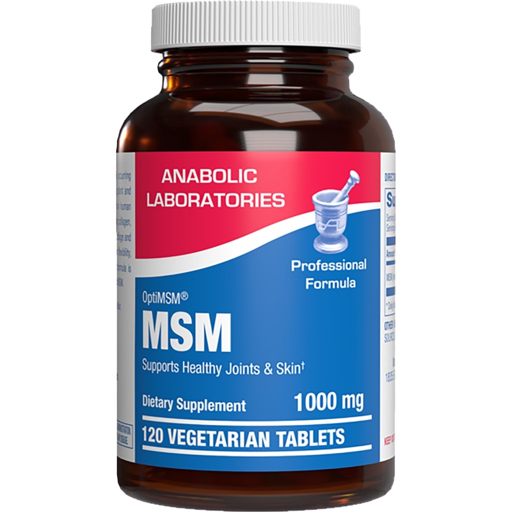 Methylsulfonylmethane MSM תוסף 1000mg - High Power Soft Tissue & Joint Support תוסף עם MSM מ- OptiMSM - Vegetarian non-GMO & Made בארה"ב במתקני cGMP - 60 משרתות