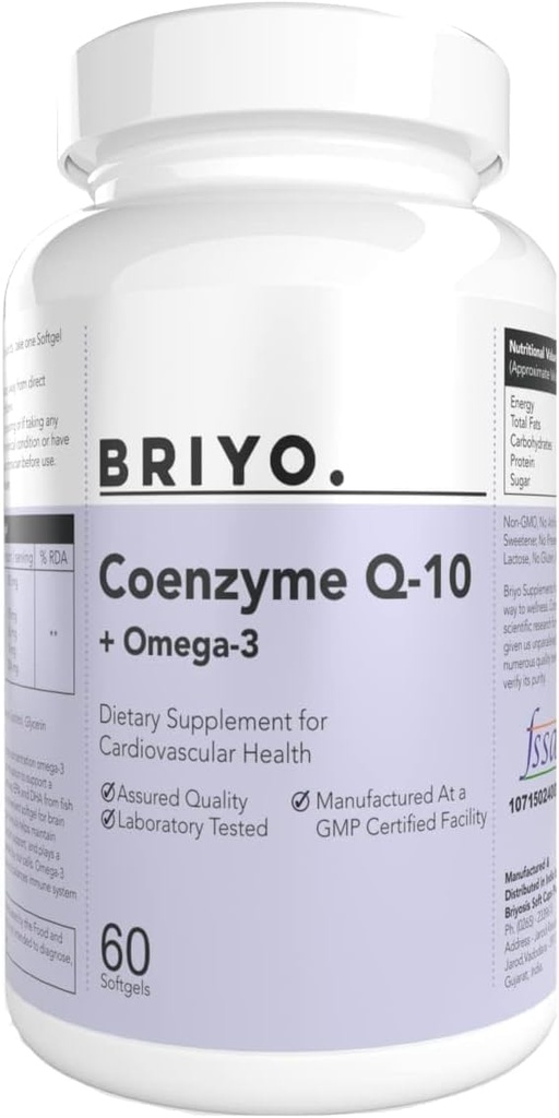 CoenzymeQ10 + אומגה 3-150 מ"ג אומגה 3 + 100 מ"ג אומגה 3 עם Lycopene ו Selenium לבריאות הלב, אנרגיה סלולרית, תמיכה אנטי-חמצן