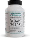 Rainforest Pharmacy N-Tense Soursop Graviola קפסולות 500 מ"ג | Wild made Graviola Plus 7 Rainforest Herbs כדי לתמוך בריאות סלולרית 120 קפסולות צמחוניות