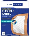 דף מדע זהירות Adhesive Pad Bandages, 3x4 אינץ 'תוספת גדולה של non-Stick Strip, מסייע למנוע זיהומים, הגנה נשימה, עבור עזרה ראשונה & Wound Care, 30 Count