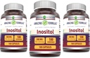 פורמולה מדהימה Inositol 500 Mg | קפסולות | Non-GMO | Glu-Free | Made in USA (Pack of 3 | 100 Count)