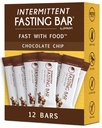 Prolon Fasting Bars | 5g חלבון, 7g סיבים | Keto-Friendly, Gluten-Free, Milk-Free, Plant-based | תזונה עבור לסירוגין מהירה | פורמולה לא לשבור את המהירות שלך / צ'יפ שוקולד (12 Count)
