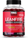 כוח גורם LeanFire Thermo Gummies עם ויטמין B12, Caffeine, & קפה ירוק Bean, Boost Energy, Metabolism, Endurance, Stamina, מוטיבציה, מיקוד וביצוע, טרום Workout Gummies, 60 חניכיים