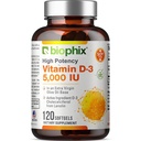 ויטמין D3 5000 IU Softgels 120 ספירה (125mcg) - ויטמין D-3 גבוה ב תוספת שמן בתולה שמן non-GMO Soy חינם לגברים ונשים - Vit 3D תומך בעצמות חזקות ו- Immune Health Health