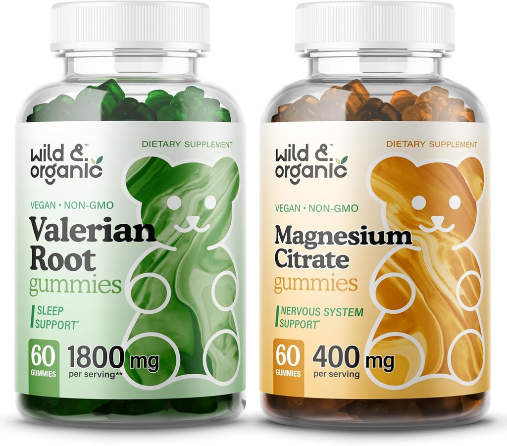 Wild & Organic Valan Root Gummies & Magnesium Citrate Gummies
