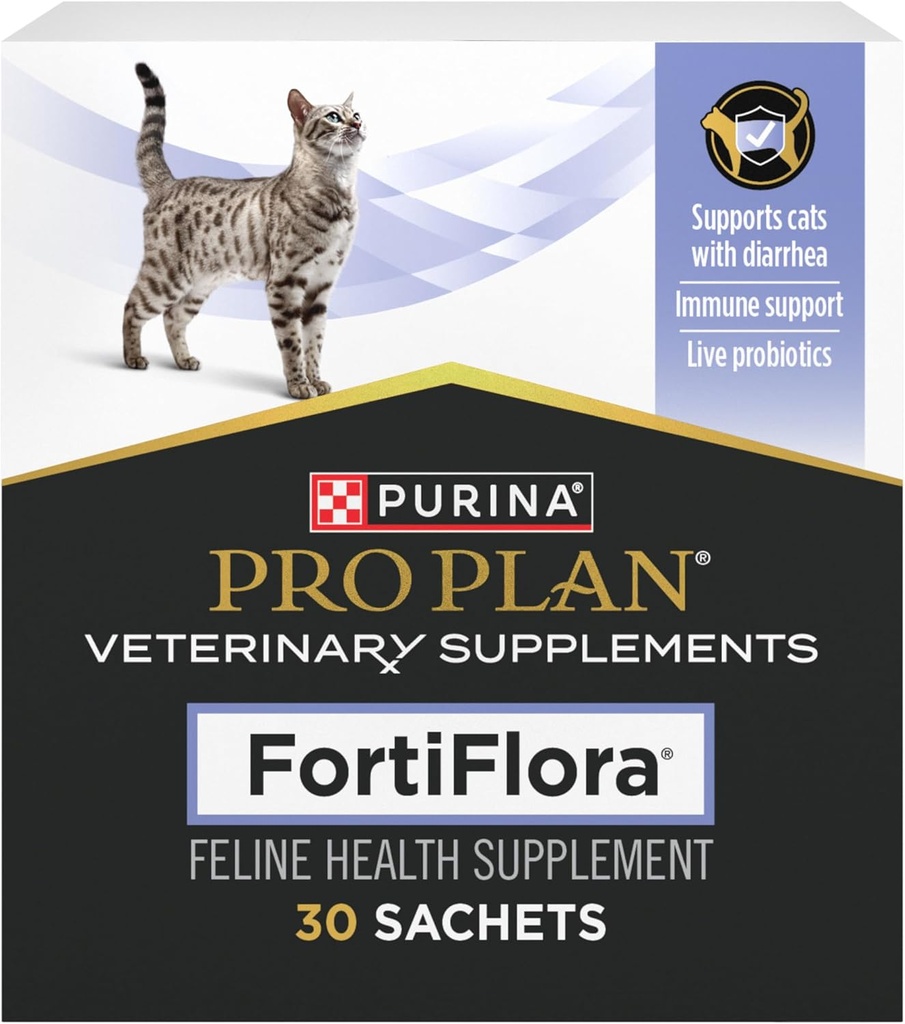 פורינה Pro Plan Veterinary Supplements FortiFlora Probiotics עבור חתולים עם תוספי Dishea Cat