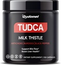 Premium TUDCA with Milk Thistle, Artichoke, Burdock & Black Pepper - תומך Bile Flow & Liver Health -150 קפסולות מיוצר בארה"ב