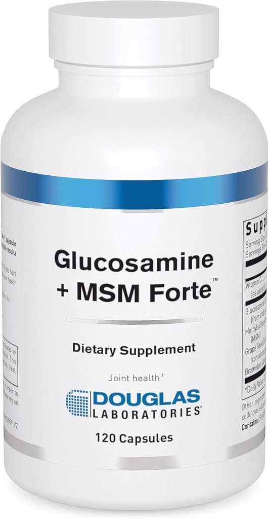 דאגלס מעבדות Glucosamine + MSM Forte | פורמולה תזונתית לתמיכה בתחזוקה ובריאות של Aging Joints