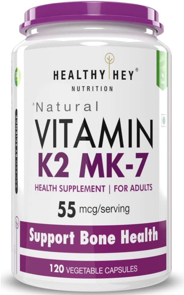 Generic ATS ויטמין K2 | 100% ויטמין K2 יתרונות בריאות העצם - 55mcg - 120 ויטמין K27 קפסולות