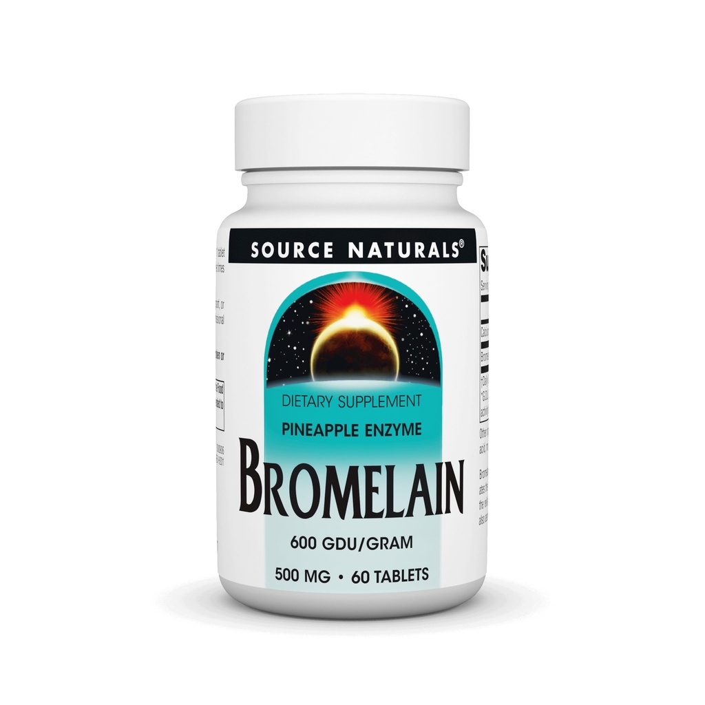 מקור Naturals Bromelain 500 מ"ג Proteolytic Enzyme תוסף - 60 טבליות