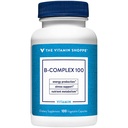ויטמין Shoppe B Complex 100 - תומך בייצור אנרגיה, מערכת העצבים פונקציות ומטבוליזם חומרים מזינים - מקור מצוין של B1, B6, B12, B12, Niacin, Folic Acid & Biotin (100 Veggie Caps)