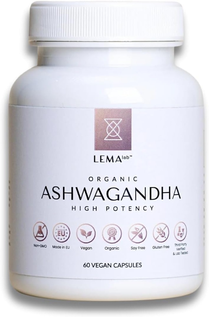 LEMAlab אורגני Ashwagandha, 60 קפסולות טבעוניות עבור כל השאר