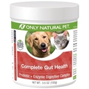 רק Natural Pet Complete Gut Health Complex - Probiotics & Digestive Enzyme תוסף לכלבים וחתולים - מקדם בריאות, מערכת החיסון, Absorption תזונתית - Made in USA -3.5oz אבקת אבקה