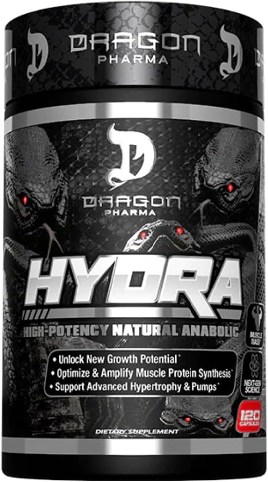 DRAGON PHARMA hydro, Premium Endurance תוסף, הגדלת התאוששות וביצועים, מחקר Backed Ingredients (120 קפסולות)