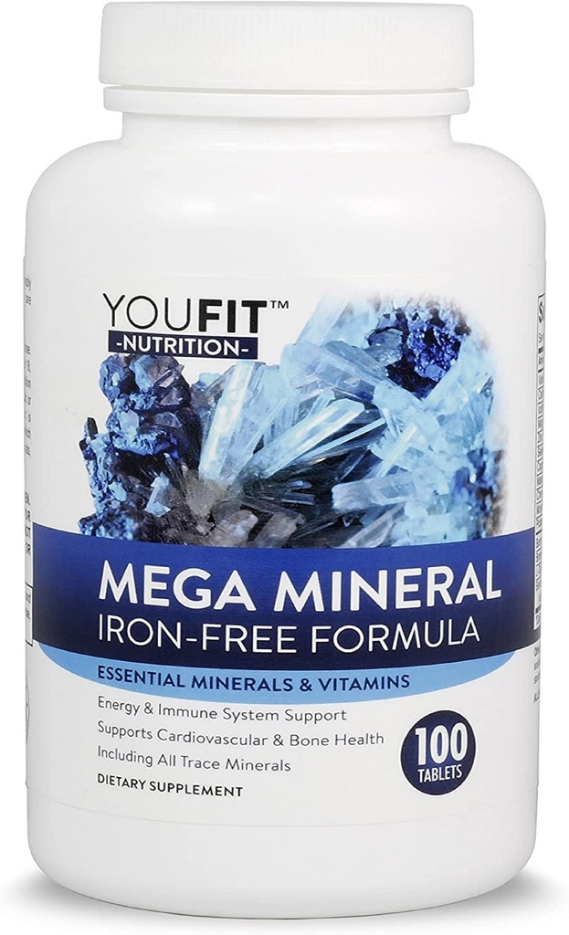 Mega מינרלים תוספת של Youfit Nutrition | All 72 Trace מינרלים | Premium Formula with Source of מינרלים ו- Immune Health Support