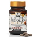 Bee and You Royal Jelly Tablet, פרפוליס פלט, Bee Pollen, 100% מזון סופר טבעי, Ultra Pure, Immune תמיכה תוספת, שיפור אנרגיה, מיקוד, אנטי-חמצן, טרי, Keto, Paleo, Gluten-Free | 60ct