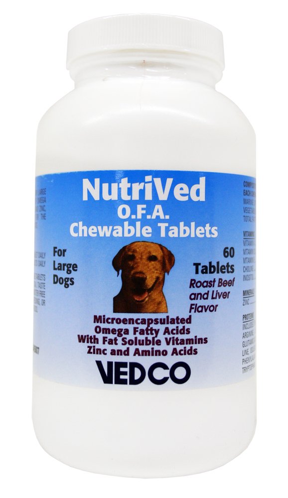 Vedco 60 Count Foodsved O.F.A. Chewable Tablet עבור כלבים גדולים