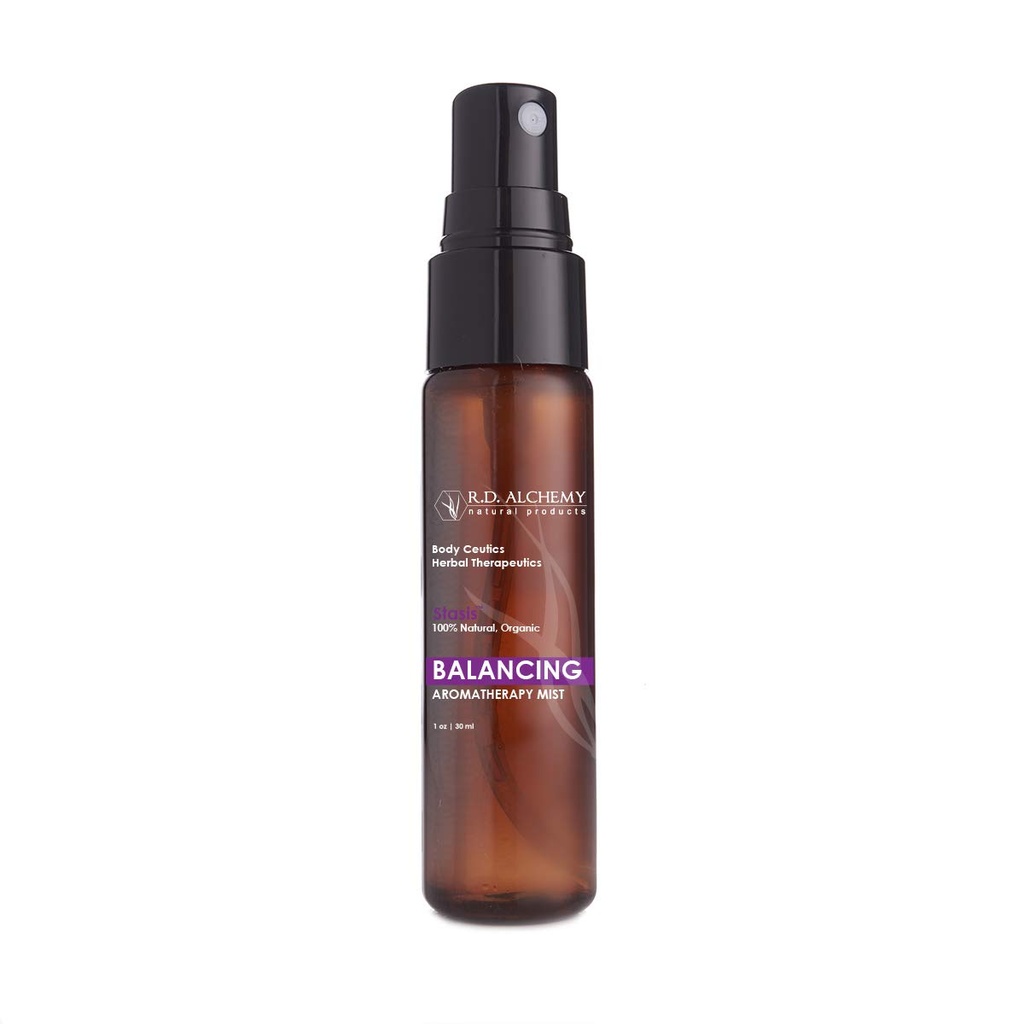 RD Alchemy - Balancing Hot Flash Mist for Menopause Black Cohosh, Vitex + Marjoram ו Ylang Ylang Ylang Essential Oils Help Soothe כדי לגרום לך להרגיש טוב יותר.