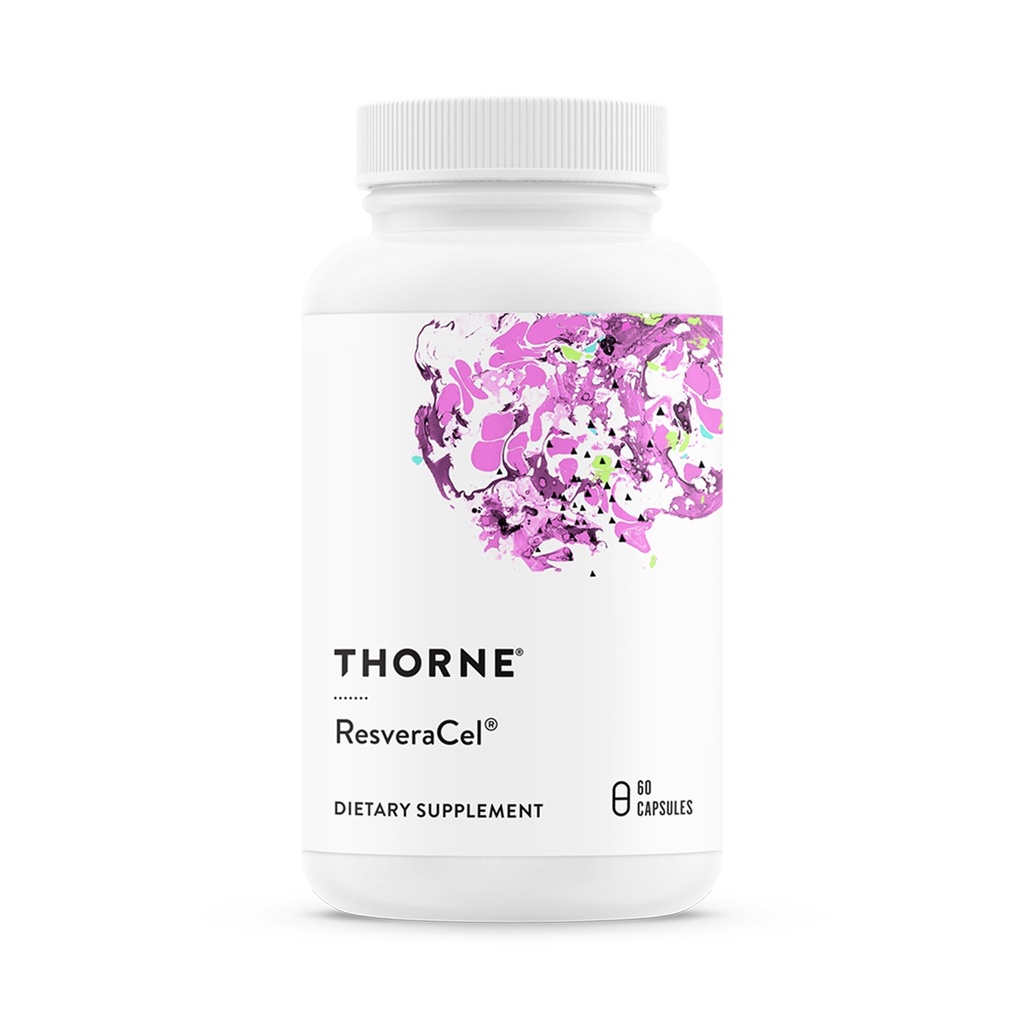 THORNE - ResveraCel - Nicotinamide Riboside עם Quercetin Phytosome & Resveratrol - תמיכה בהזדקנות בריאה, Methylation, אנרגיה סלולרית ייצור ומטבוליזם* - 30 משרתים