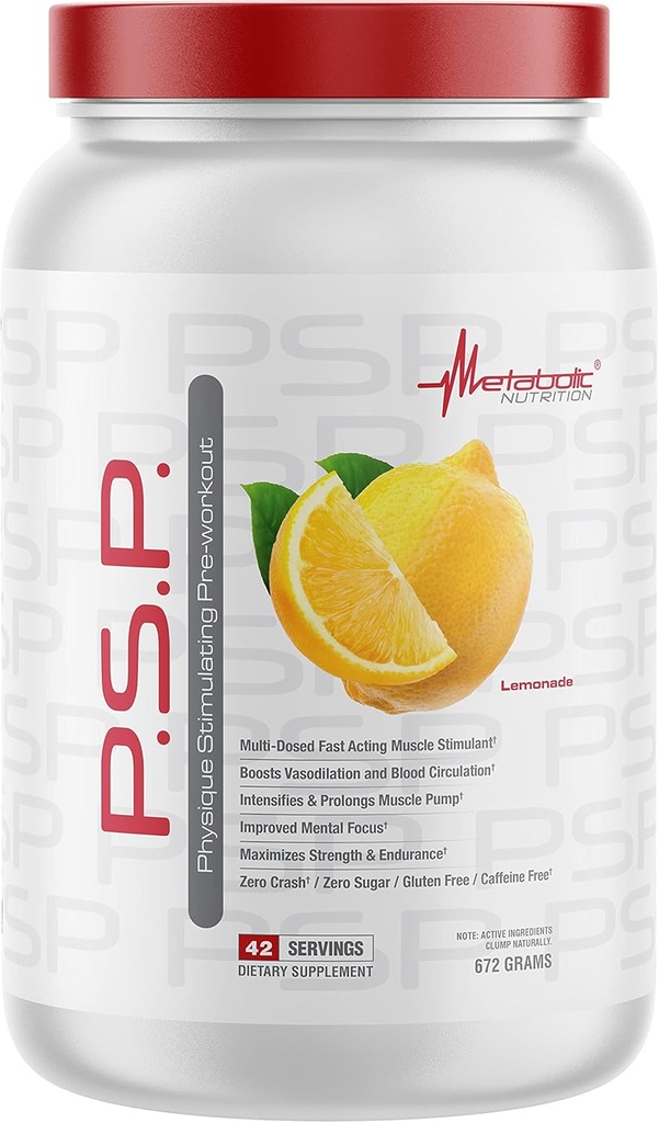 Physique Stimulating PreWorkout 672g Zero Sugar Caffeine חינם (Lemonade)