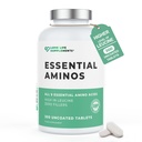 Essential Amino Acids - 300 Easy to Swallow Tablets / 60 משרתות - All 9 EAA Amino Acids עם כל 3 BCAA's Plus 6 יותר EAAs כדי לבנות ולתקן שריר, 5-10 גרם לשרת, גבוה Leucine ו טבעוני טבעוני טבעוני