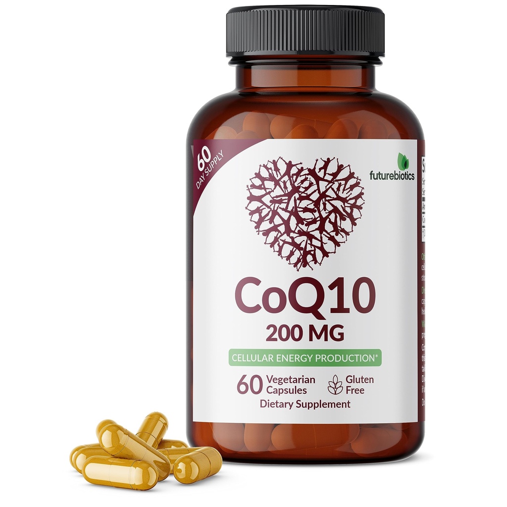 Futurebiotics CoQ10 200 MG אנרגיה סלולרי ייצור, 60 קפסולות צמחוניות