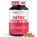 GOBIOTIX Detox Proביוטיקה תוסף לבריאות העיכול - Milk Thistle, Turmeric ו Dandelion Root, Enzymes for Gut Health - 50 מיליארד CFU - 60 קפסולות