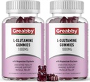 L Glutamine 1000 מ"ג חניכיים - סיוע שרירים & Immune תמיכה, Amino Acid תוספת עם Magnesium Glycinate, טבעוני & non-GMO, Gluten חינם (120 Count)