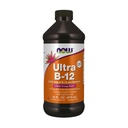 תוספי מזון עכשיו, Ultra B-12, נוזל, 800 mcg Folic Acid, ייצור אנרגיה סלולרי *, 16-Ouncece