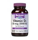 Bluebonnet ויטמין D3 2000 IU ירקות קפסולות, 100 הרוזן (Pack of 1)