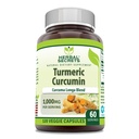 Herbal Secrets Turmeric Curcumin תוסף 1000 Mg Per לשרת | 120 Veggie קפסולות | בלגן של אבקת Turmeric ו- Turmeric Extract; non-GMO | Get Free | Made in USA
