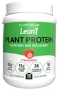 Lean1 צמחי מבוסס אבקת חלבון, החלפת Meal, טעם תות, 15 המשרתים