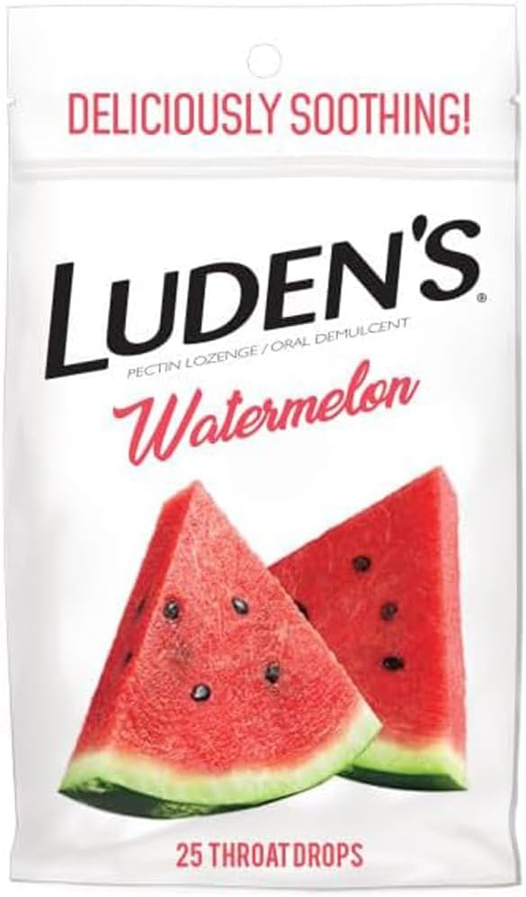 הגרון של לודן טיפות, Watermelon, 25 ct (Pack of 1)