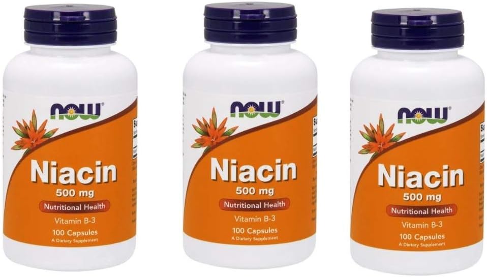 Now Foods - Niacin ויטמין B-3 500 מ"ג