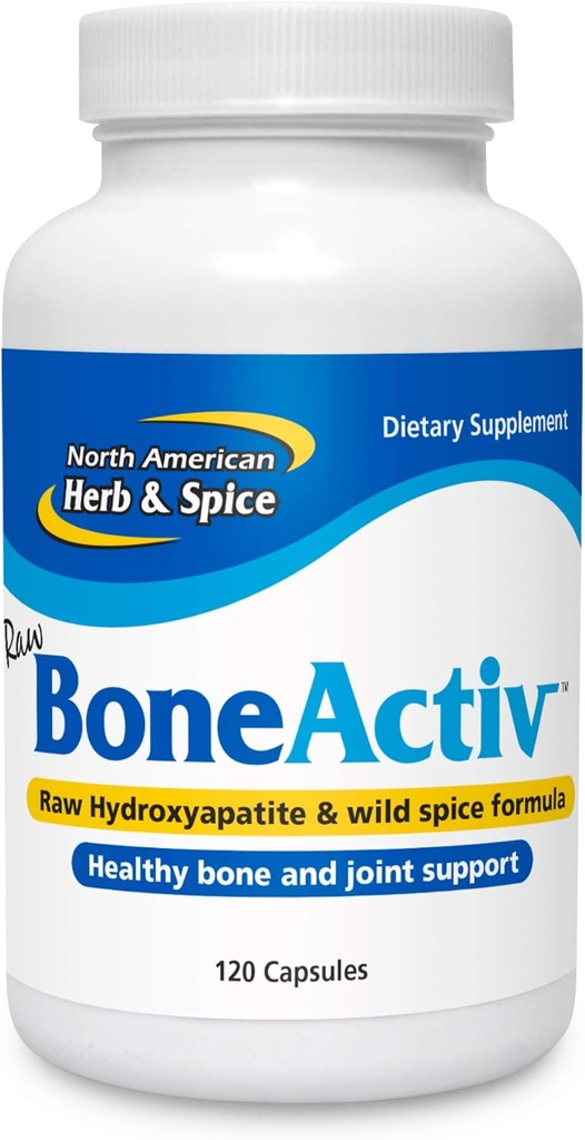 צפון RICAN HERB & SPICE העצםActiv - 120 קפסולות - עצם ותמיכה משותפת - MCHA, סייג', Rosemary, Oreganol P73 Oregano שמן - Non-GMO - 30 משרתים