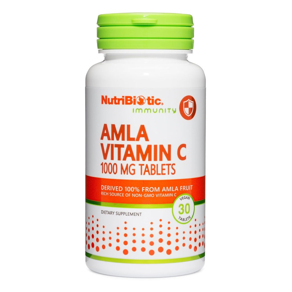 ויטמין Alatic Amla ויטמין C, 30 Tabs | מקור עשיר של Non-GMO, ויטמין C טבעי לתמיכה אנטי-oxidant & Collagen; 100% מהאוגוסברי ההודי