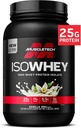 שריר ISO Whey Isolate אבקת חלבון, Vanilla - פוסט עבודהout תוספת התעמלות עבור Lean שריר מקבל, שומן בניין גוף מקבלer & התאוששות - 25g חלבון, BCAA, EAA & 0 תוספת סוכר - 2lbs